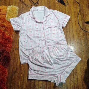 Pink Coquette 2 PC Pajama Set Size Small/T471